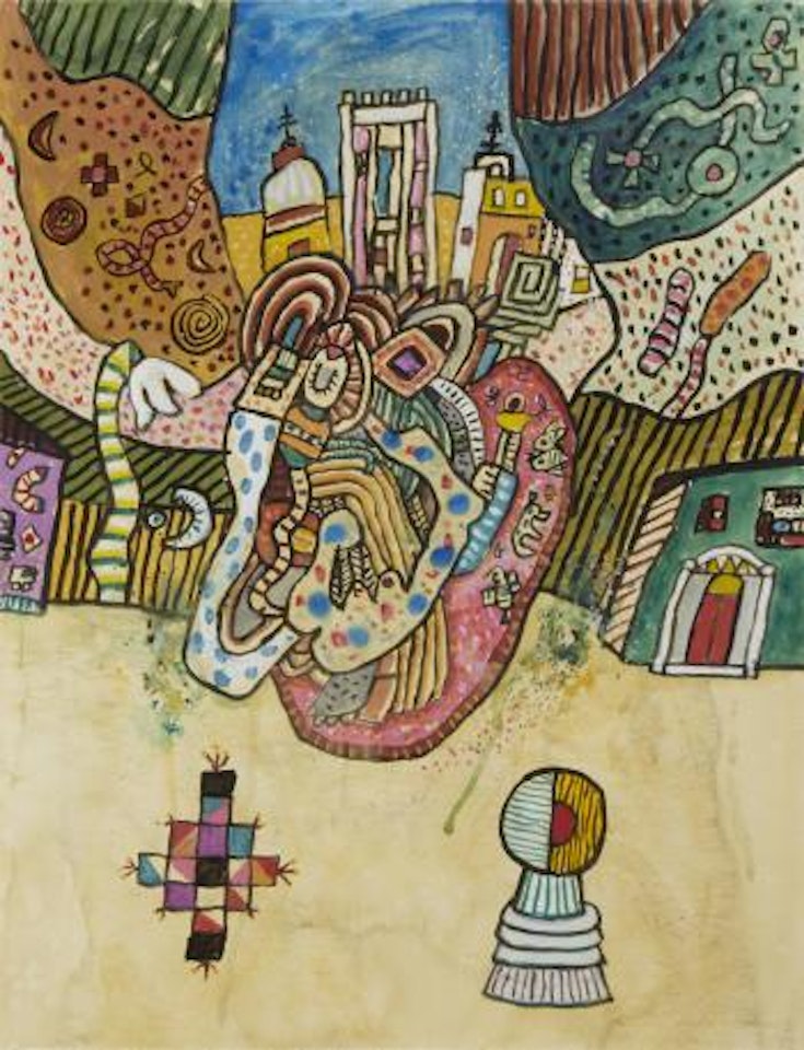 Opus G.1820 Village Myths no 13 by Alan Davie