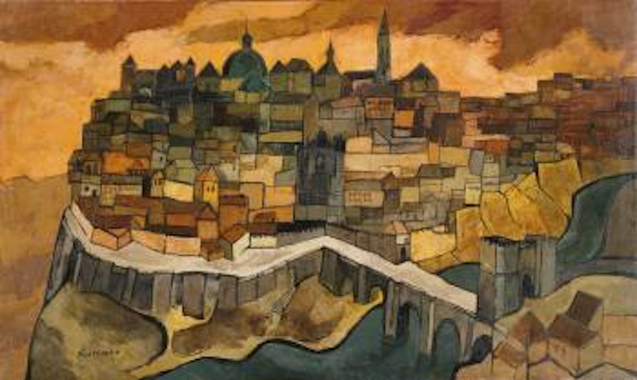 Vista De Toledo by Oswaldo Guayasamin