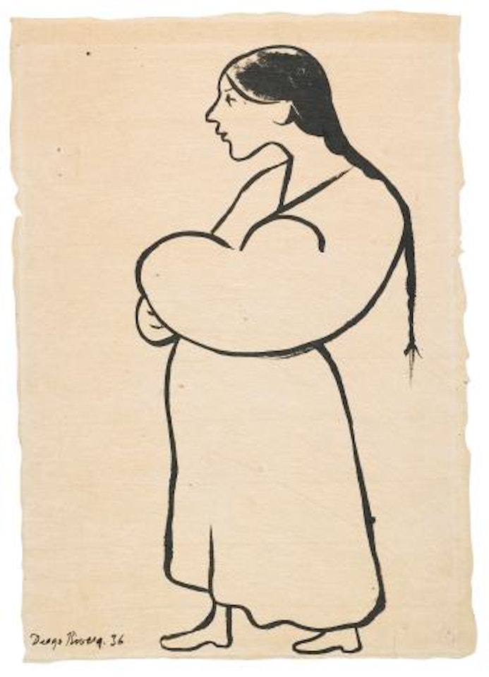 Mother And Child by Diego Rivera