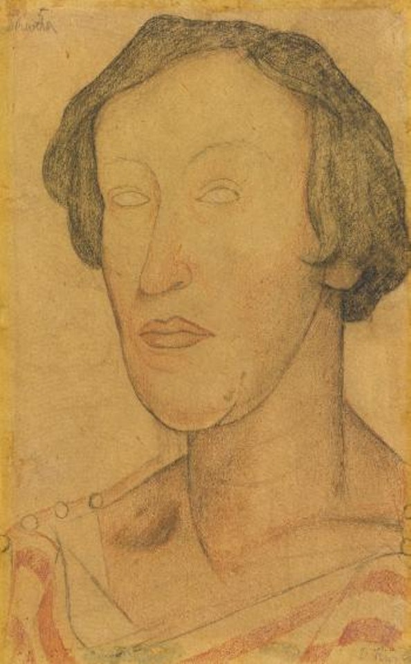 Portrait Of Angelina Beloff by Diego Rivera