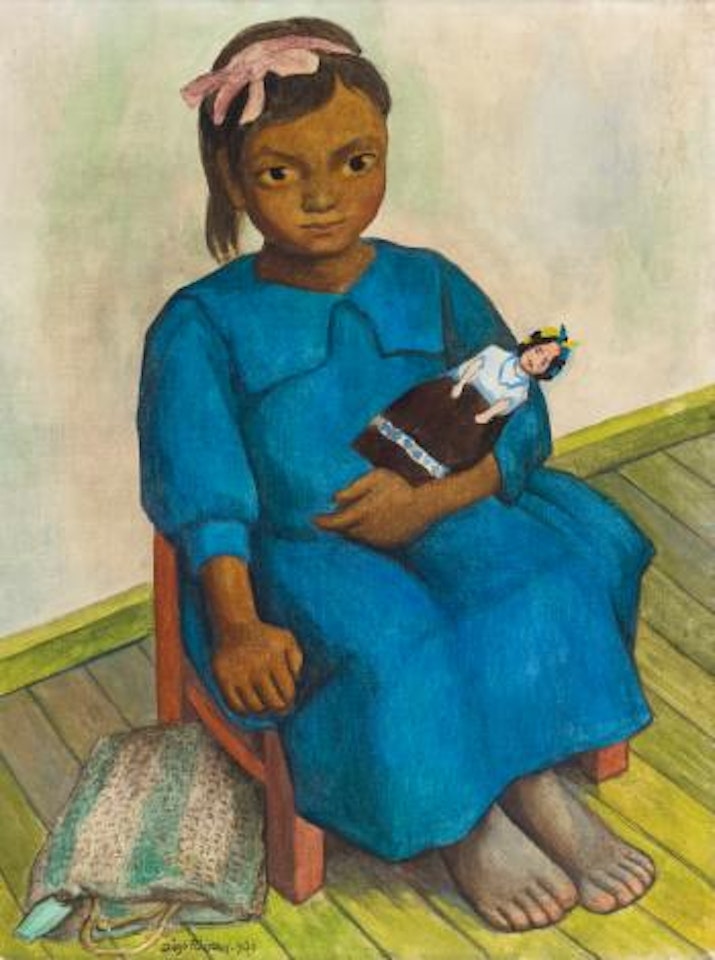 Niña Con Muñeca by Diego Rivera