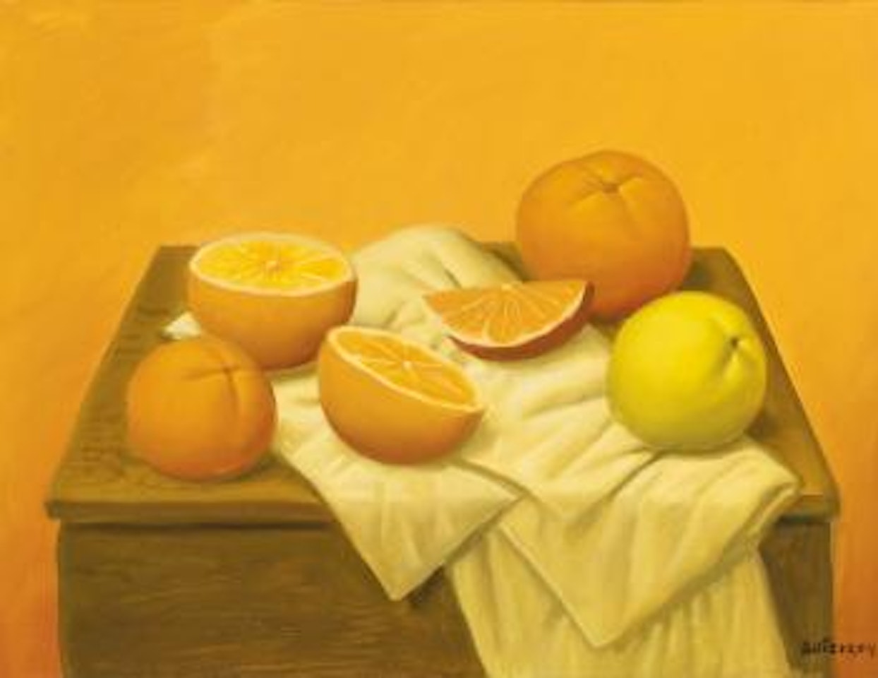 Oranges by Fernando Botero