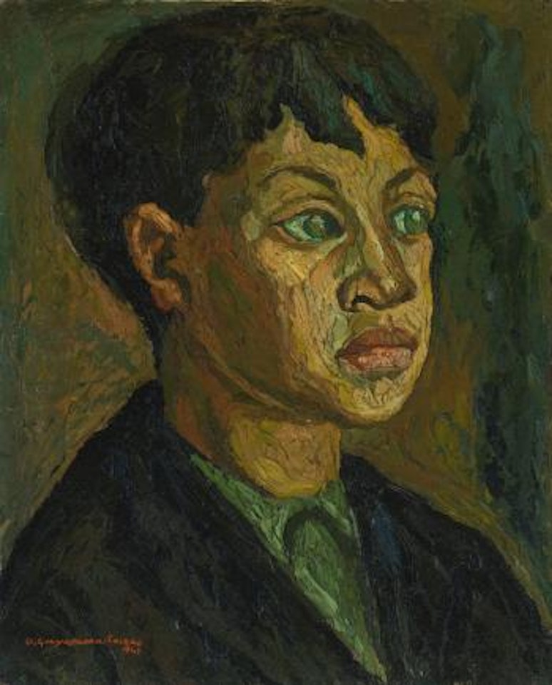 Retrato De Joven by Oswaldo Guayasamin