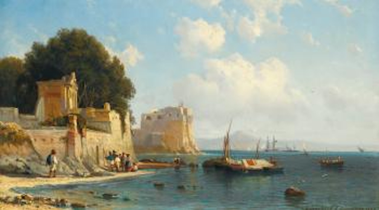 Coastline Near Sorrento by Alexei Petrovich Bogoliubov