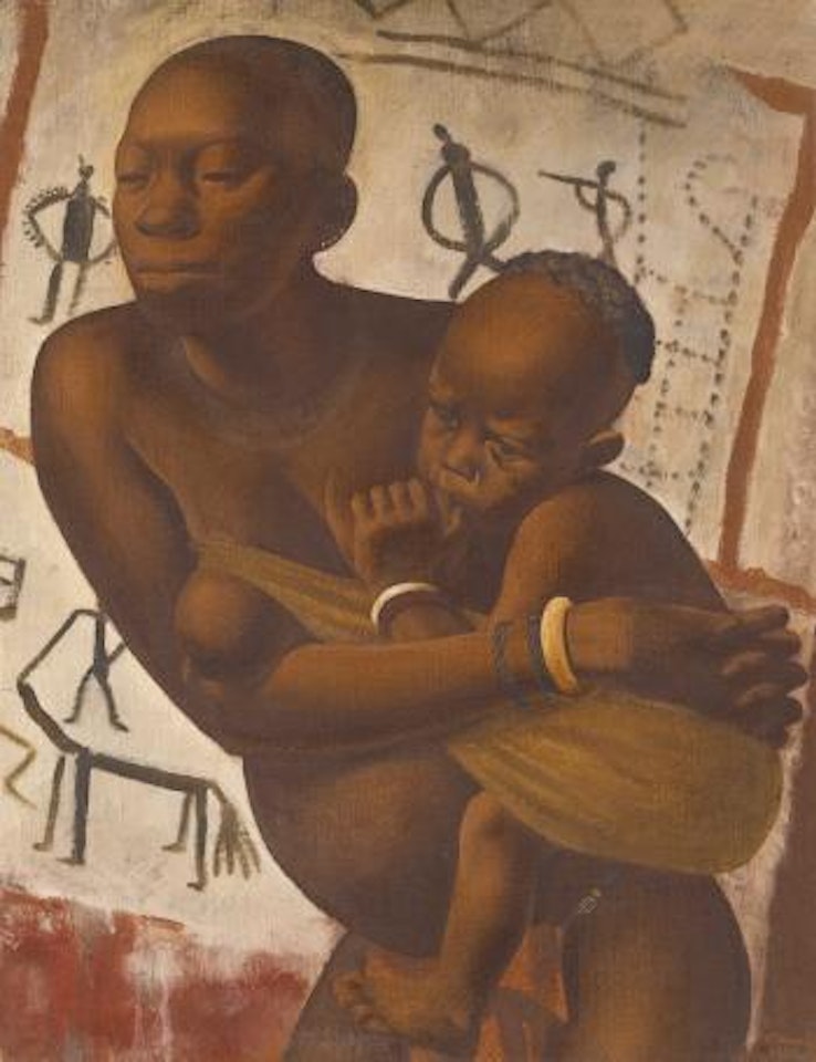 Banda Woman With Her Child by Alexander Evgenievich Yakovlev