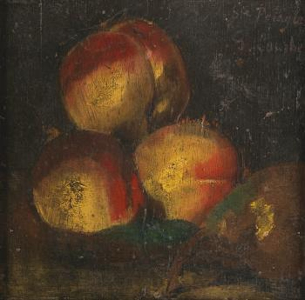 Nature Morte Aux Trois Peches Et a La Poire by Gustave Courbet