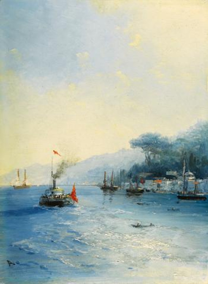 Shipping On The Bosphorus, Constantinople by Ivan Konstantinovich Aivazovsky