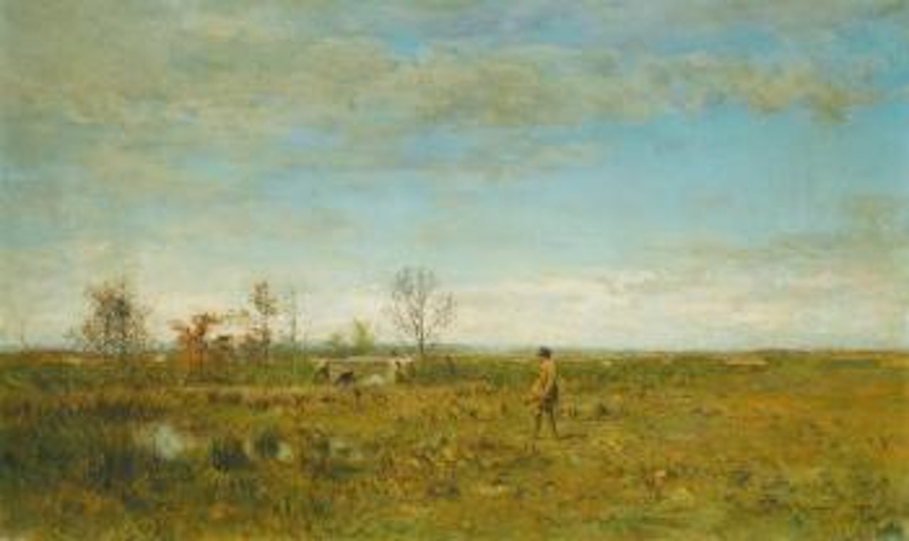 Hunters In Pont Long by Ivan Pavlovitch Pochitonov