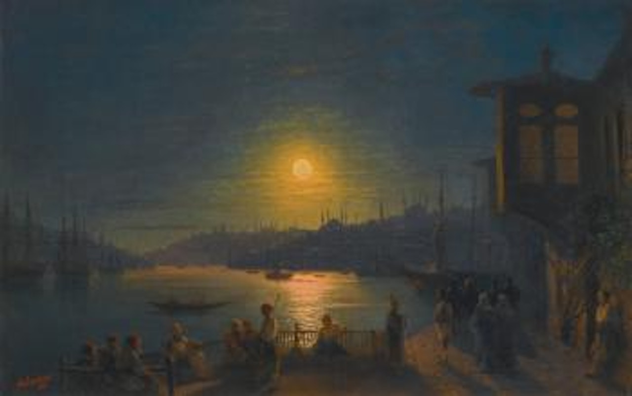Moonrise Over The Golden Horn by Ivan Konstantinovich Aivazovsky