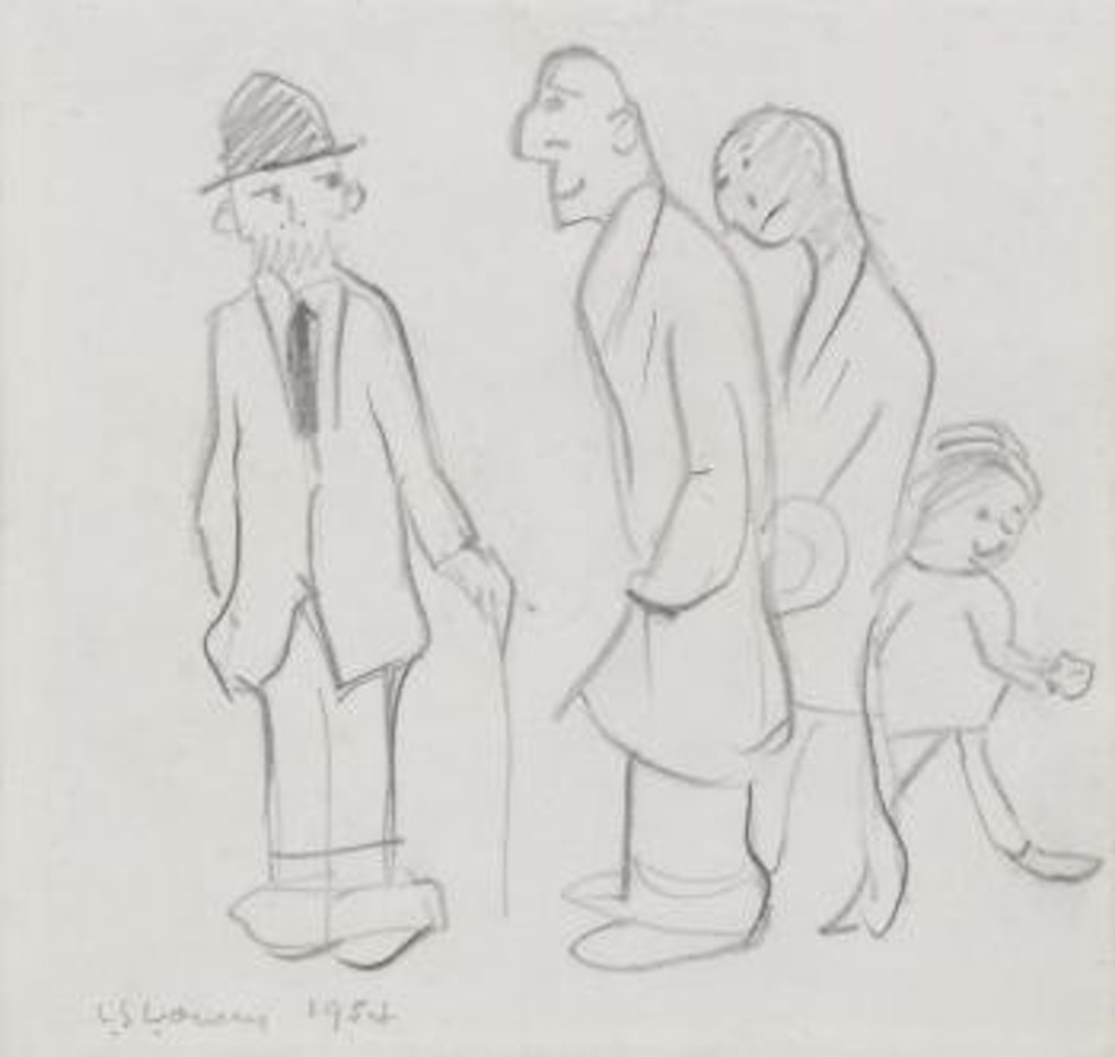 Conversation In The Street by Laurence Stephen Lowry