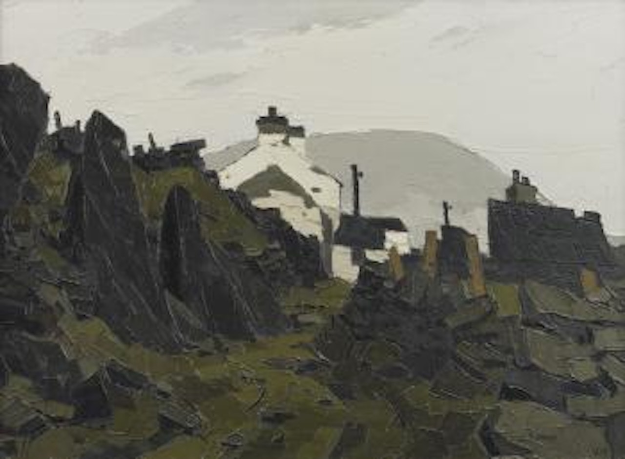 Welsh farm buildings by Kyffin Williams