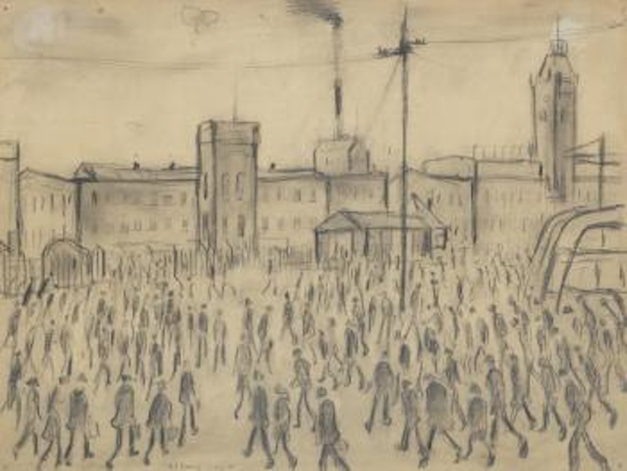 Going to Work by Laurence Stephen Lowry