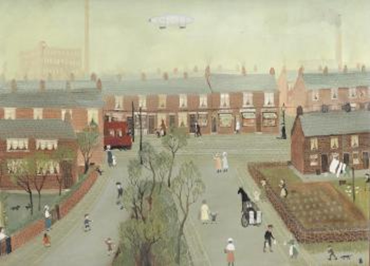 R101 Airship by Helen Bradley