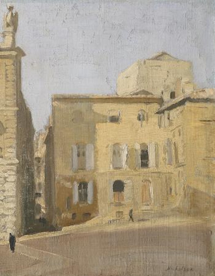 La Place des Papes, Avignon (or Place de Palais, Avignon/Le Château, Avignon) by William Nicholson