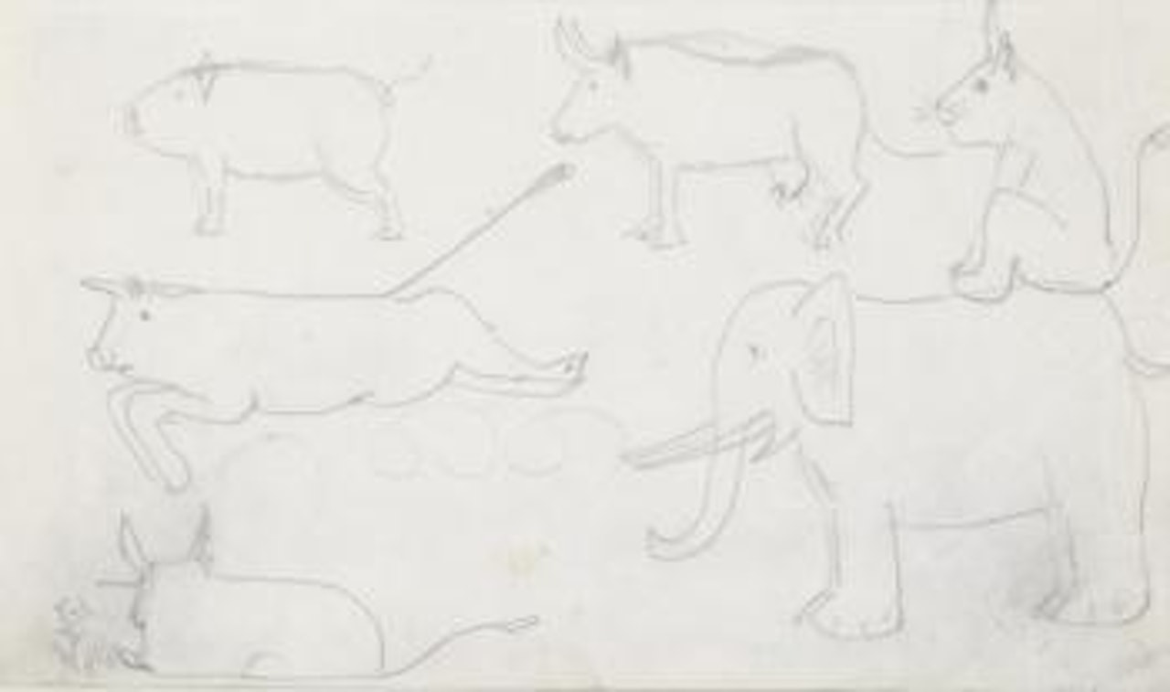 Animal Study by Laurence Stephen Lowry