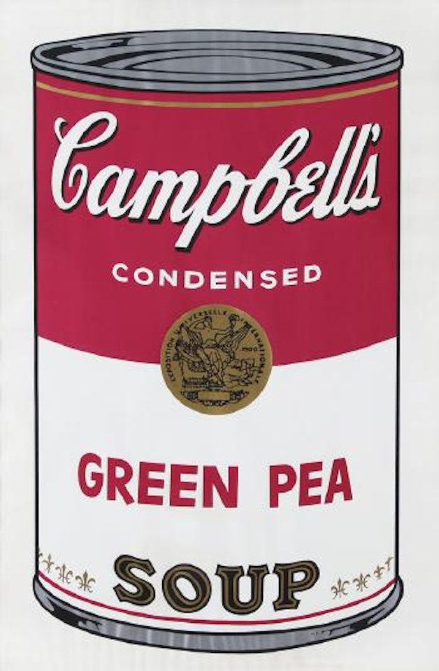 Campbell's soup by Andy Warhol