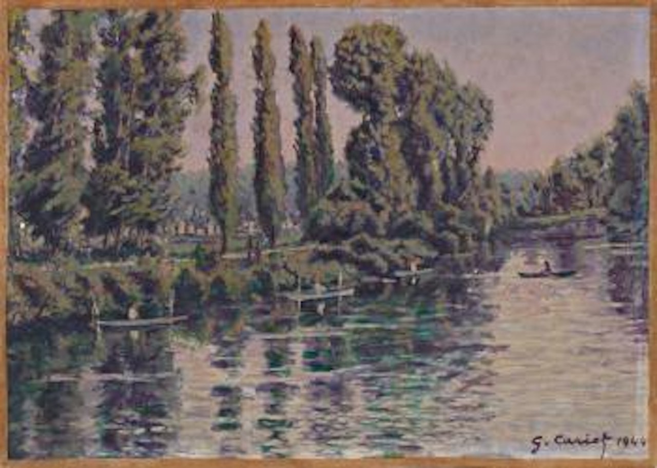Bord de rivière by Gustave Cariot