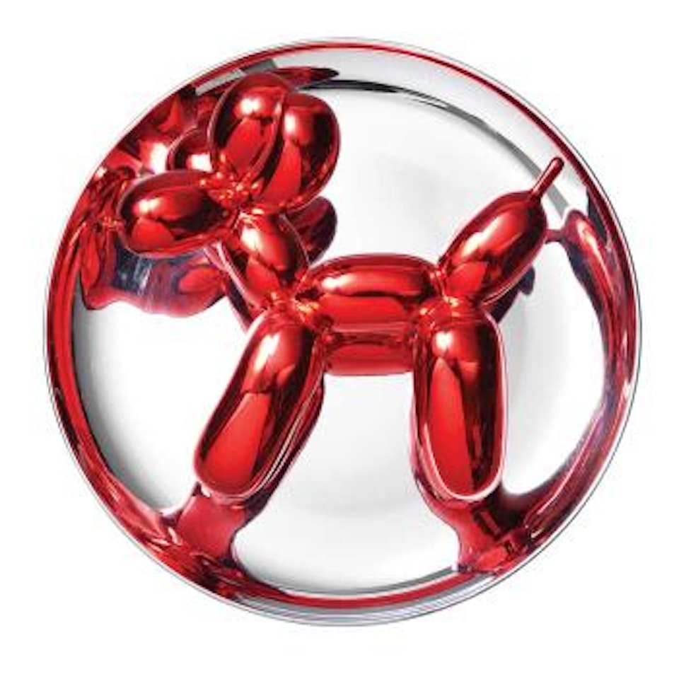 Balloon dog (red) by Jeff Koons