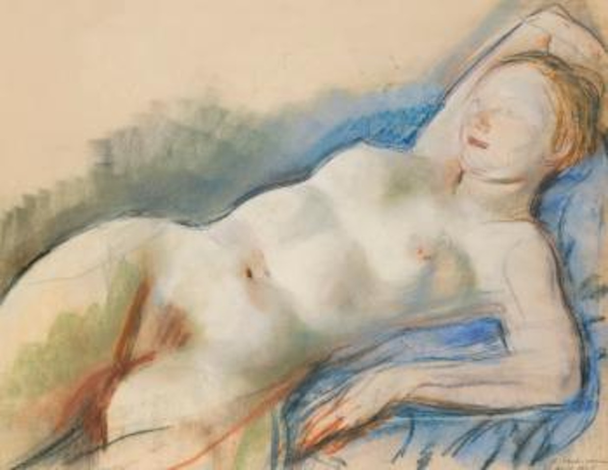 Reclining Nude by Zinaida Serebriakova