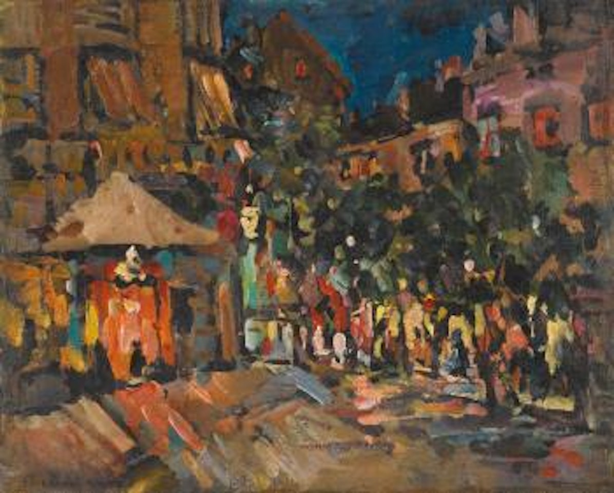 Paris By Night by Konstantin Alekseevich Korovin