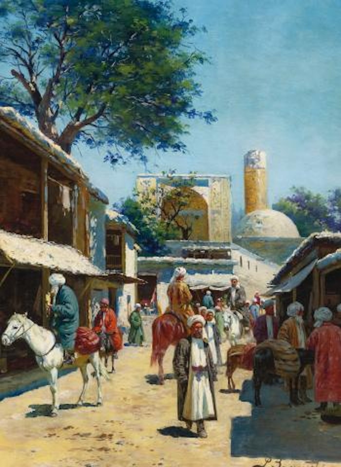 Samarkand Street Market by Richard Karlovich Zommer
