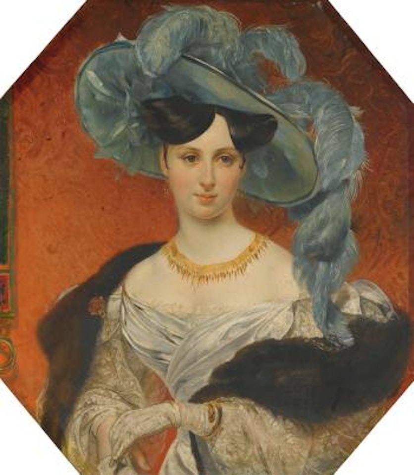 Portrait Of Princess Stephanie Radziwil (1809-1832) by Russian School