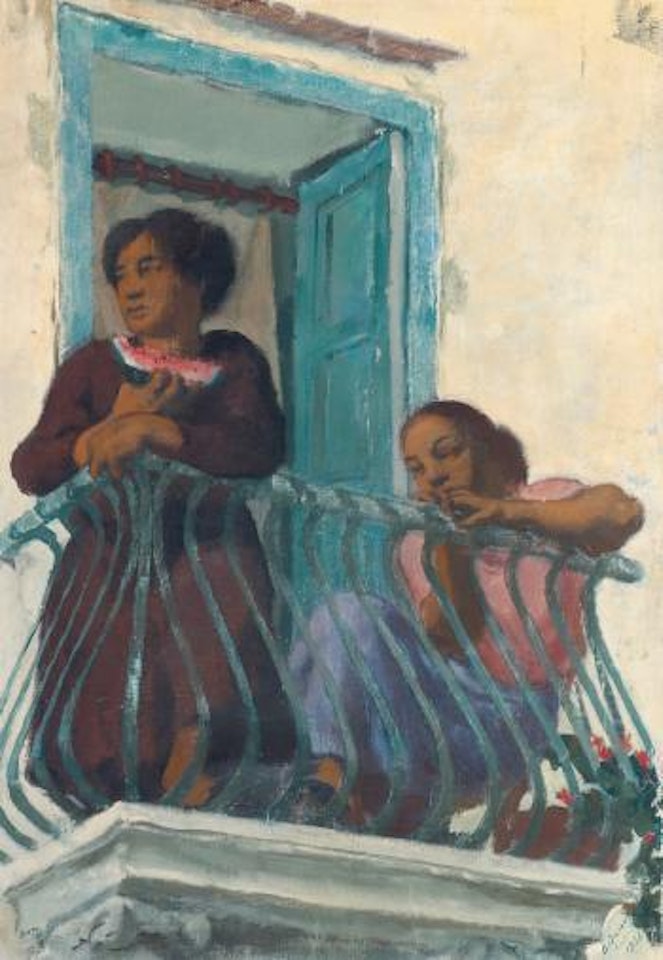 On The Balcony by Alexander Evgenievich Yakovlev