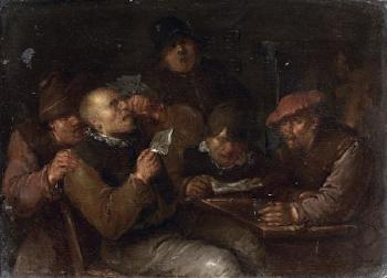 Scène de taverne by Egbert van Heemskerk III