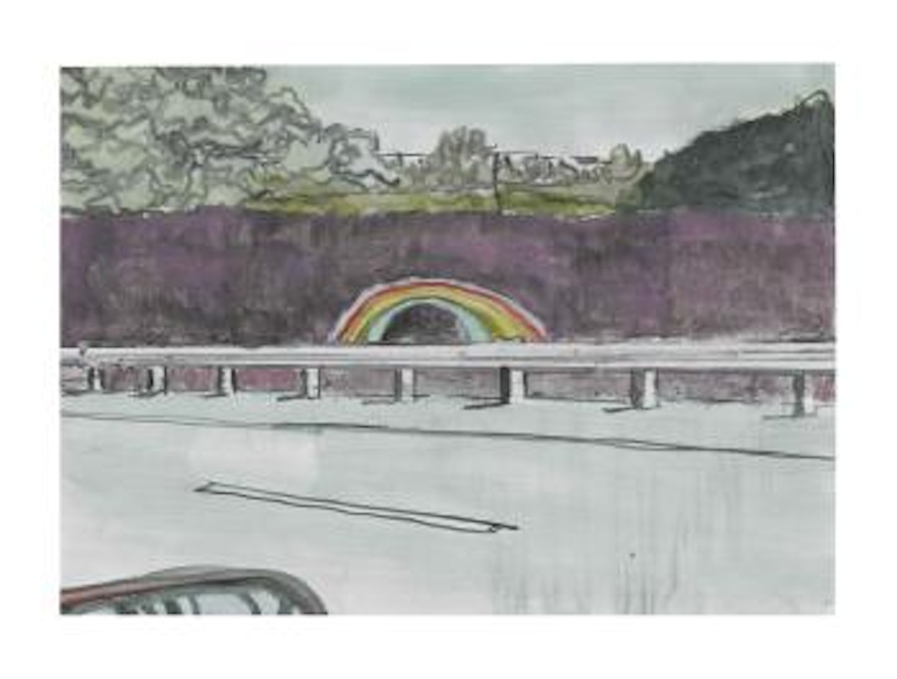 Country Rock (Tunnel) by Peter Doig