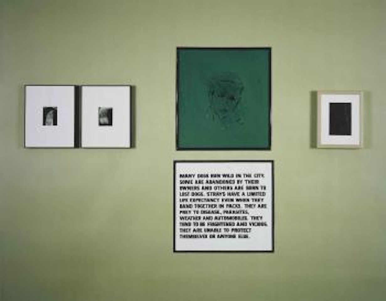 (Allan McCollum and Other Artists) Chartreuse by Louise Lawler