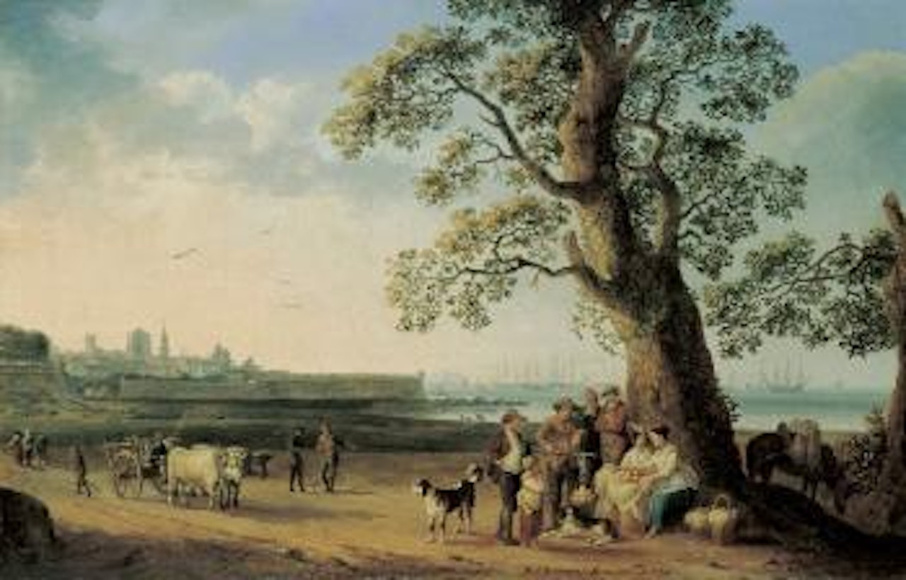 Der Hafen Von Livorno I by Jacob Philipp Hackert