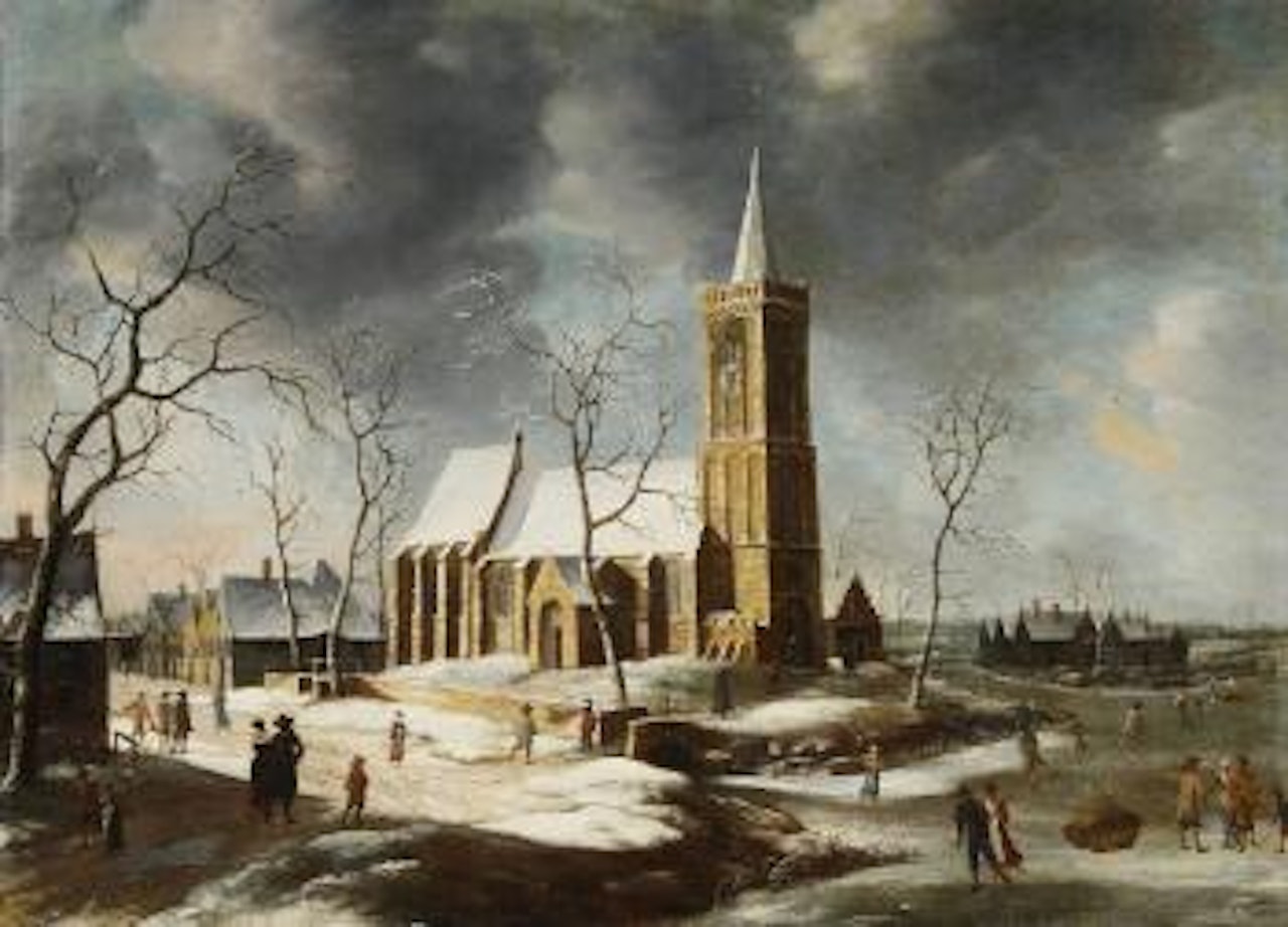 Ansicht Von Wognum Im Winter by Jan Abrahamsz. Beerstraten