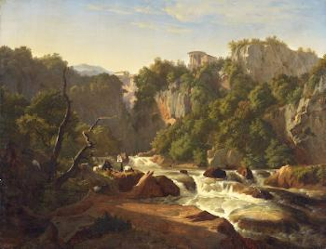 Landschaft Bei Tivoli by Christian Wilhelm Ernst Dietrich