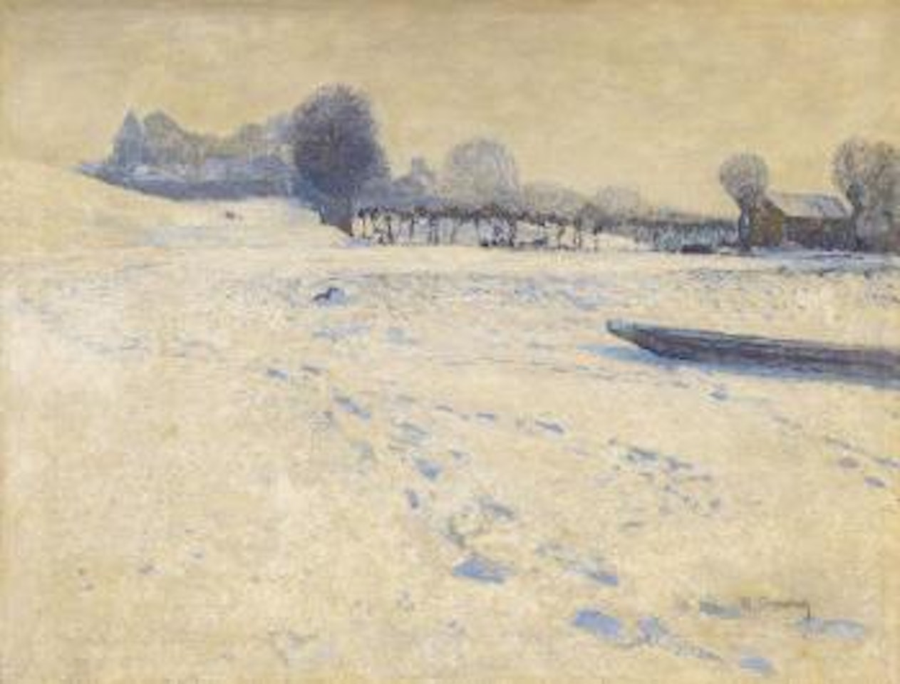 Winterlandschaft Bei Wittlaer by Max Clarenbach