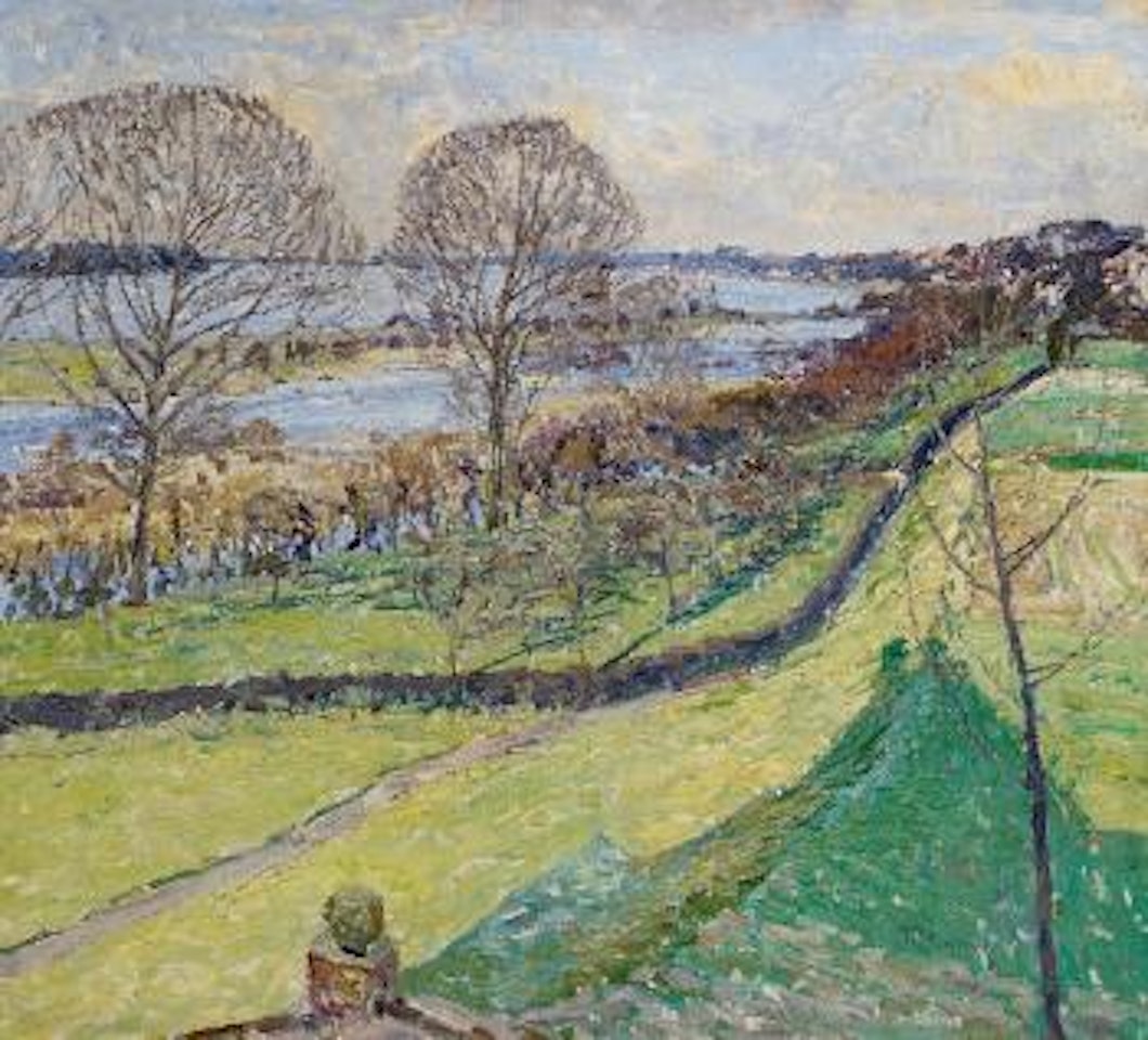 Blick Vom Haus Des Künstlers Auf Den Niederrhein by Max Clarenbach