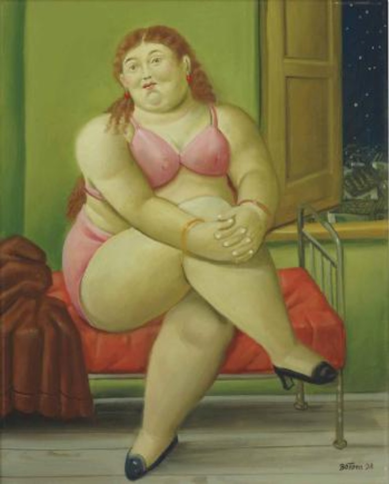 The Bedroom by Fernando Botero