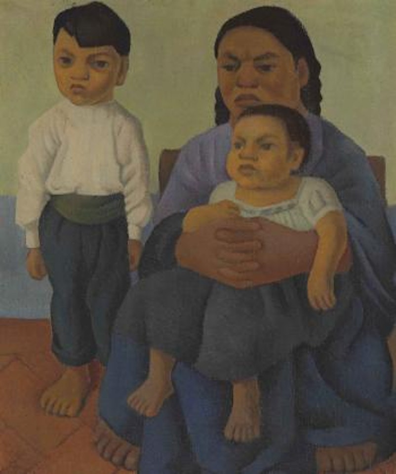 Madre con hijos (also known as Mother with Two Children) by Diego Rivera