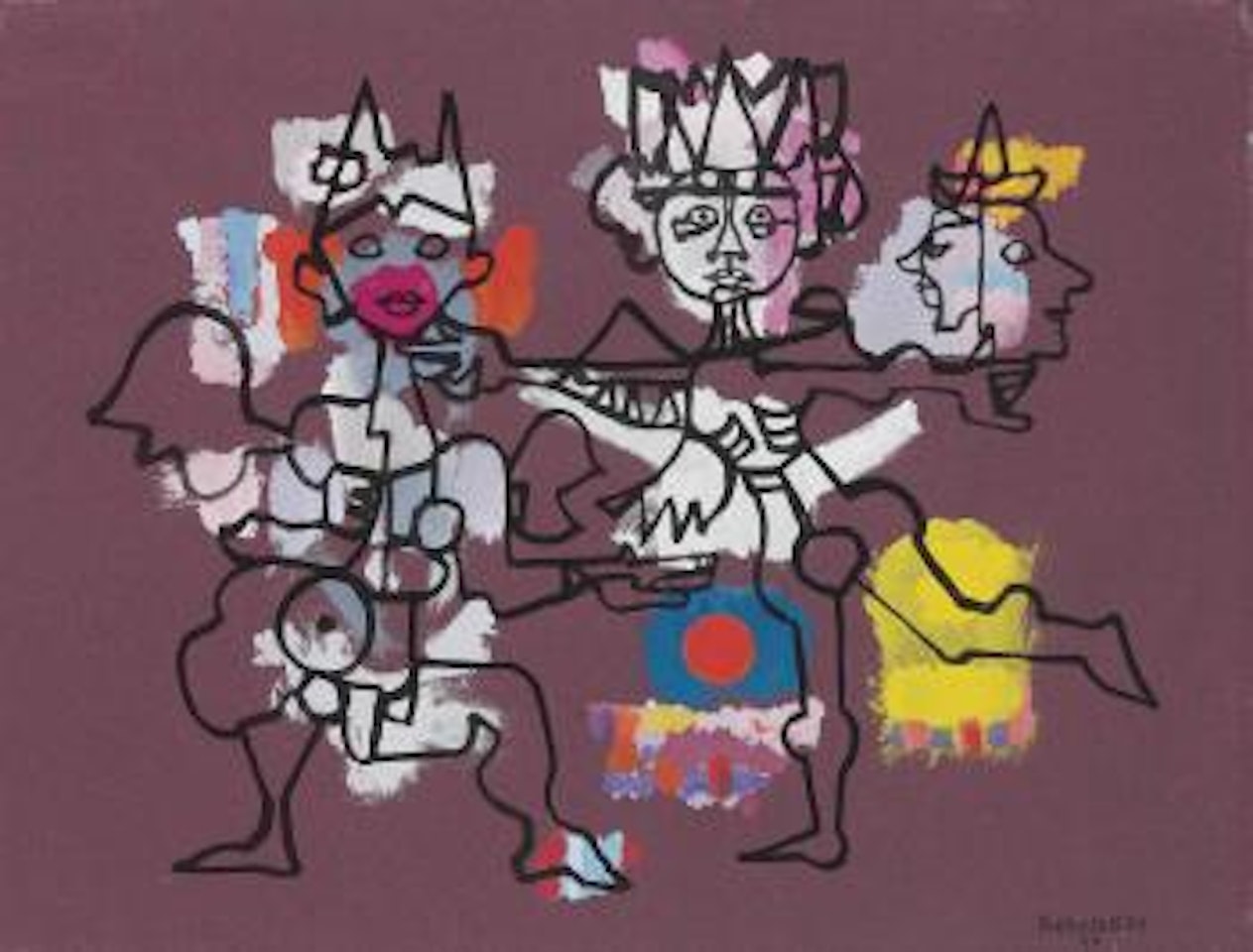 Untitled (from the Carnaval Series) by René Portocarrero