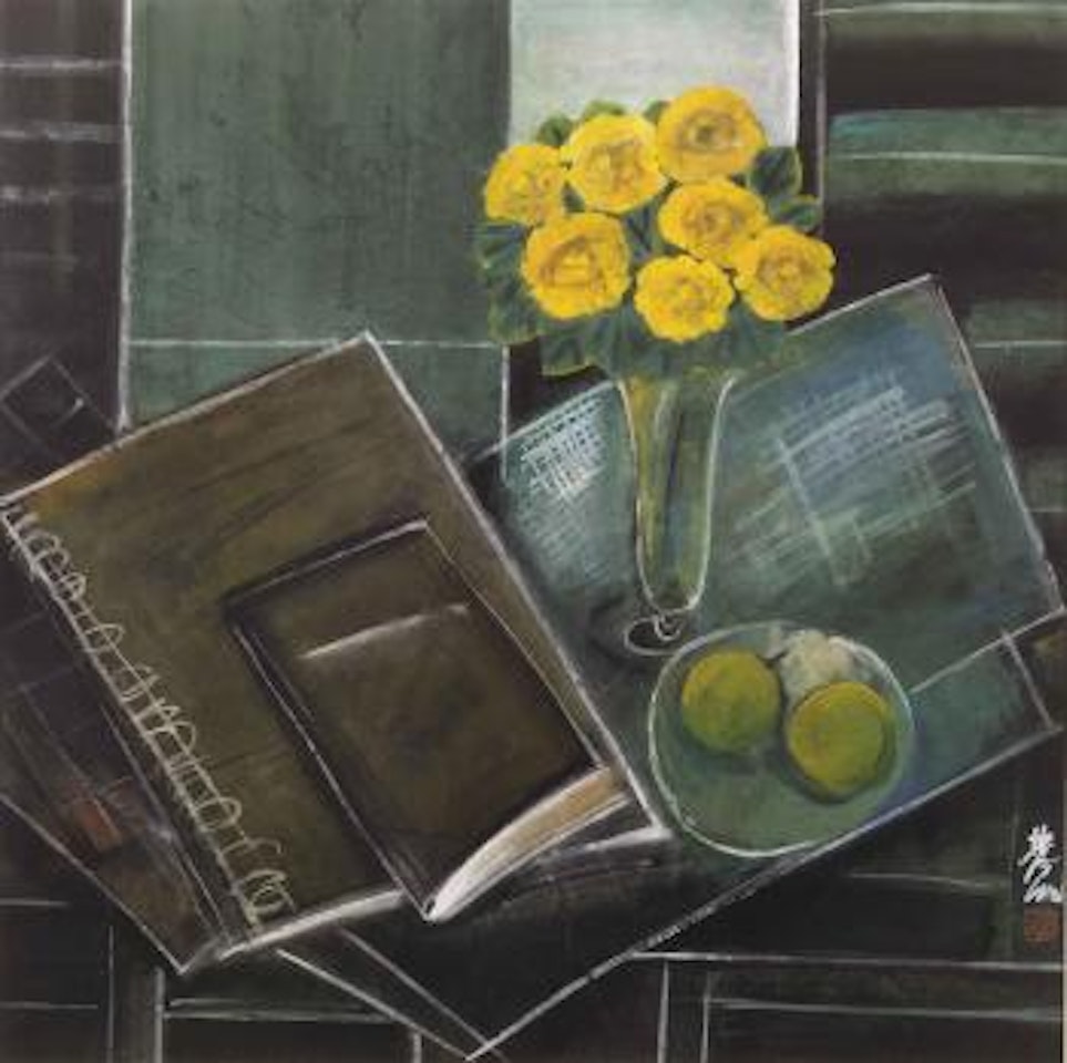 Still Life with Flowers and Fruits by Lin Fengmian