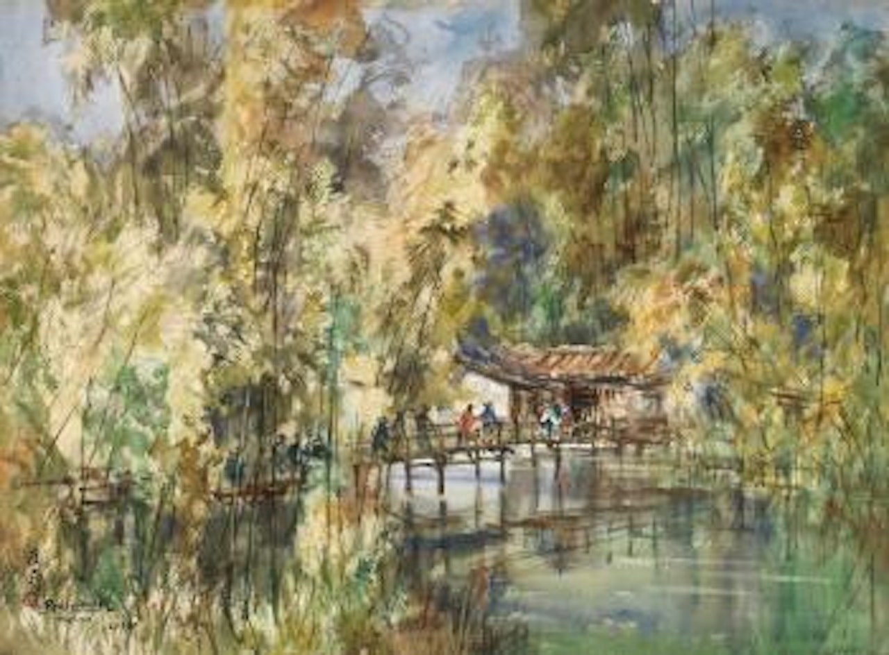 Lake View by Ran In-Ting (Lan Yinding)