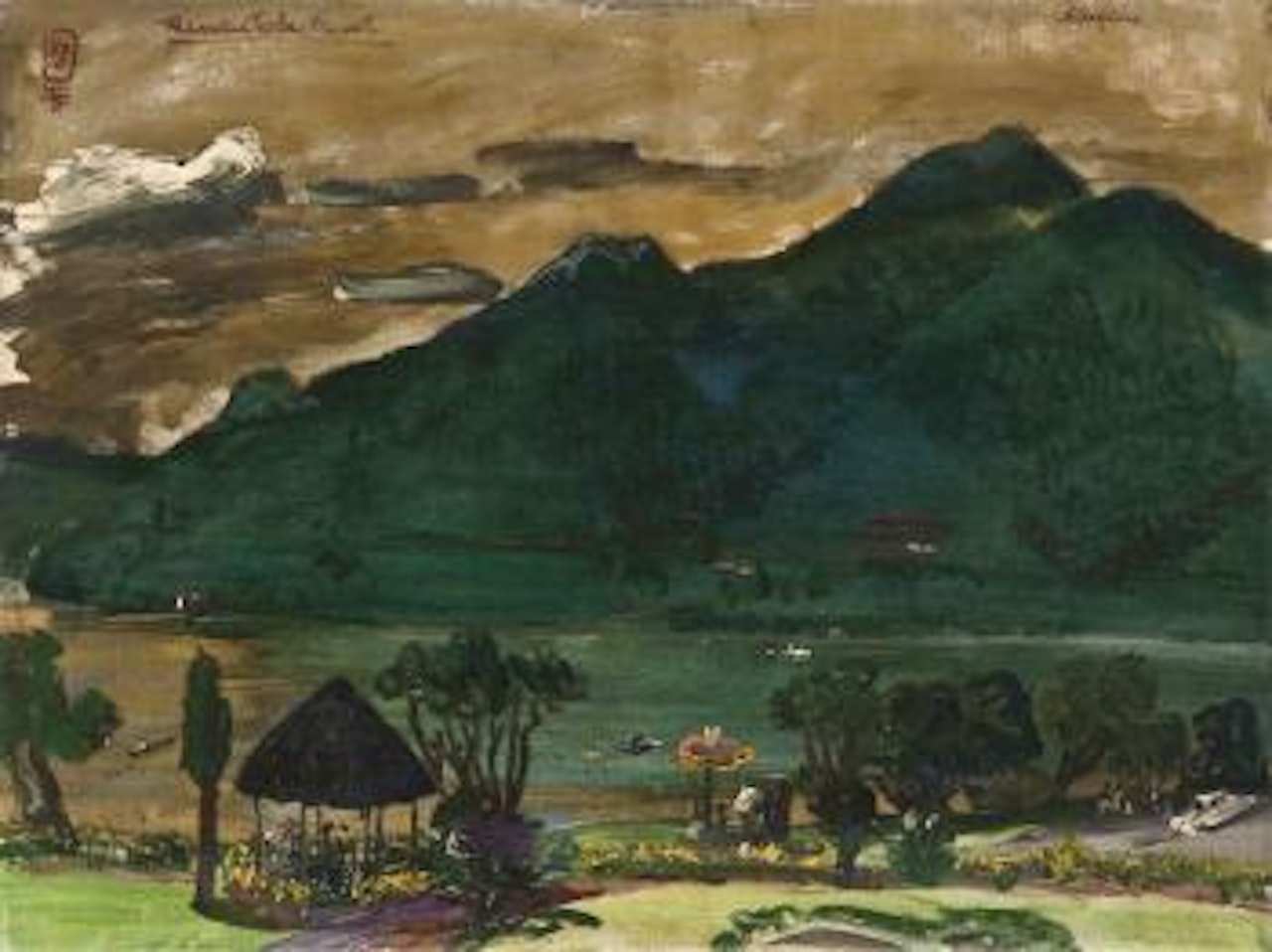 Danau Toba, Prapat (Lake Toba) by Sindutomo Sudjojono