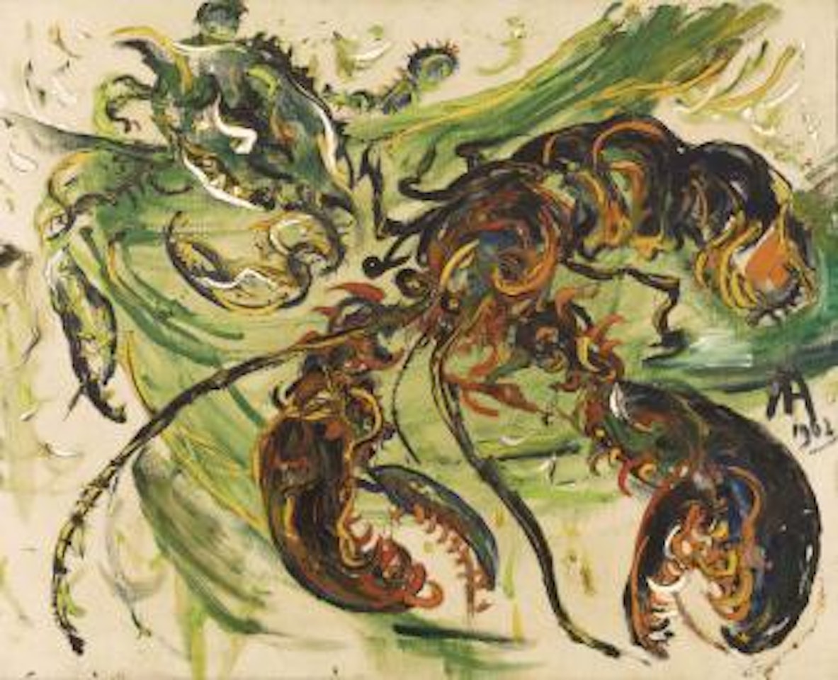 Crab and Lobster by Affandi