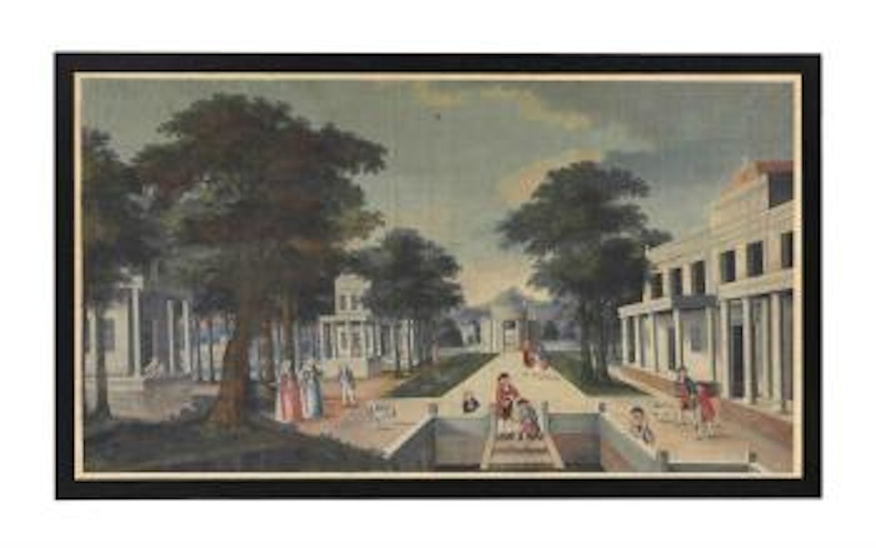 A Stately European Promenade by Chinese School