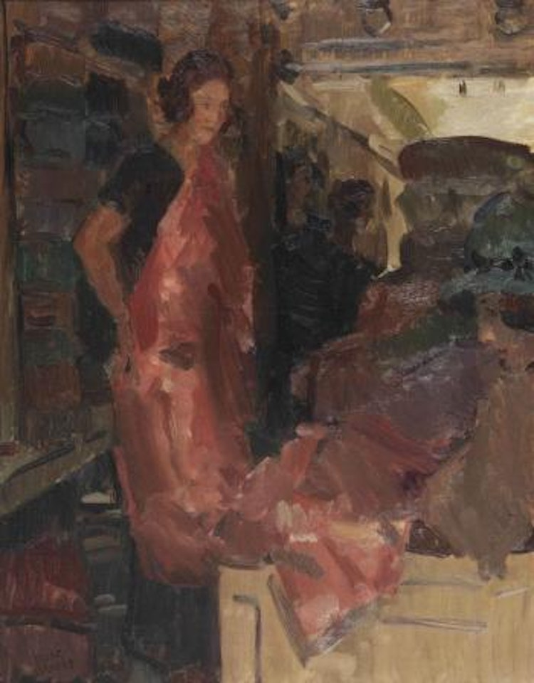 The Wijnman fabric store, The Hague by Isaac Israels