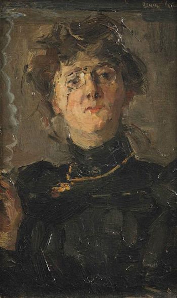 Portrait of the artist Thérèse van Duyll-Schwartze by Isaac Israels