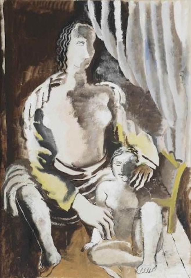 Mother and child by Ossip Zadkine
