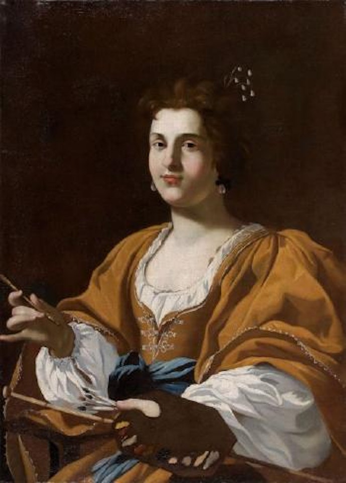 Portrait d'Artemisia Gentileschi by Simon Vouet
