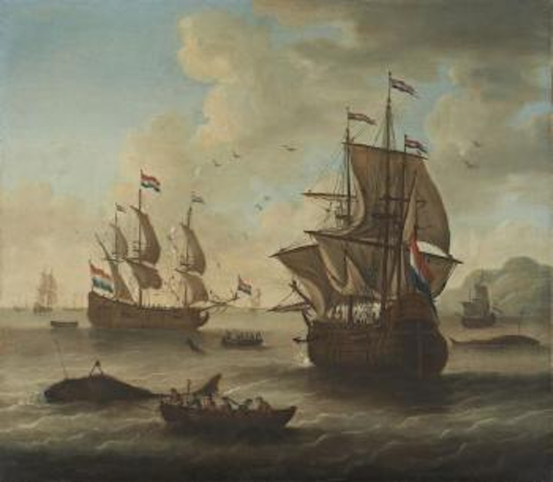 La chasse à la baleine by Pieter van de Velde