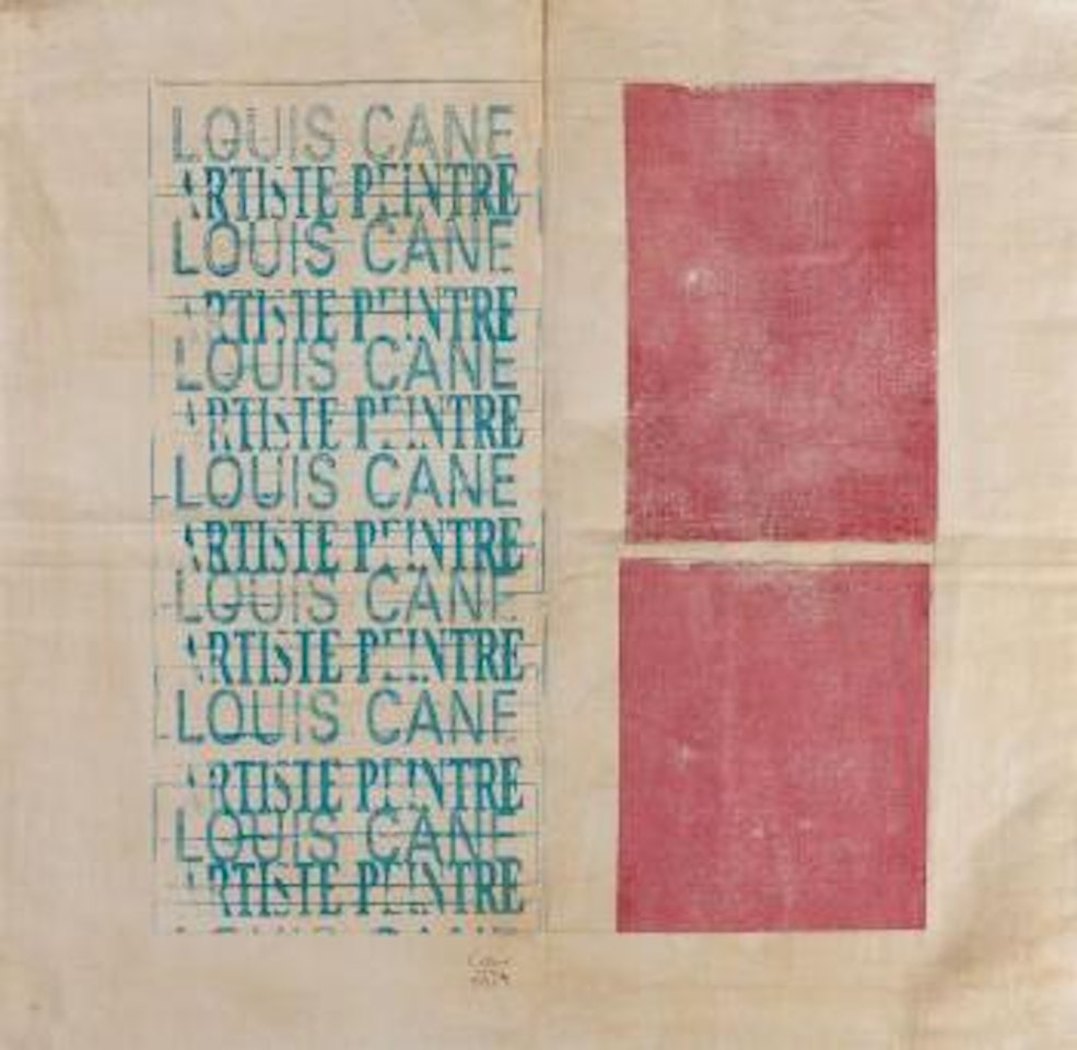 Toile tamponnée by Louis Cane