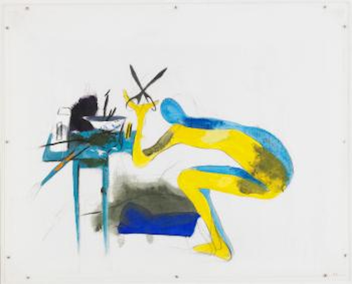 Man med sax by Lage Lindell